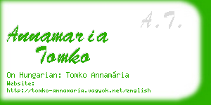 annamaria tomko business card